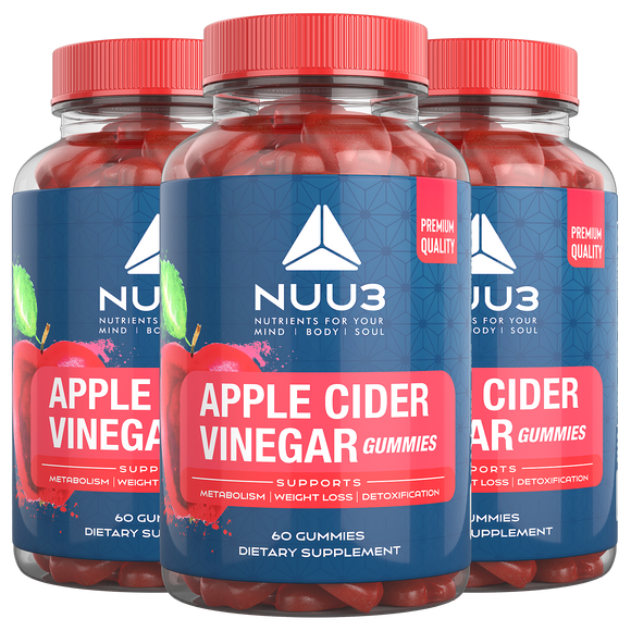 3 Bottles  of Nuu3 ACV Gummies - Nuu3