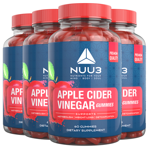 4 Bottles  of Nuu3 ACV Gummies - Nuu3