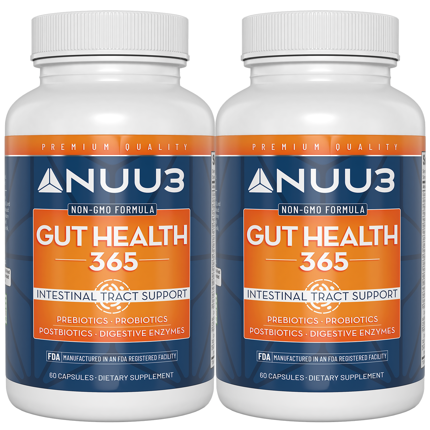 Gut Health 365 2 Bottles - Nuu3