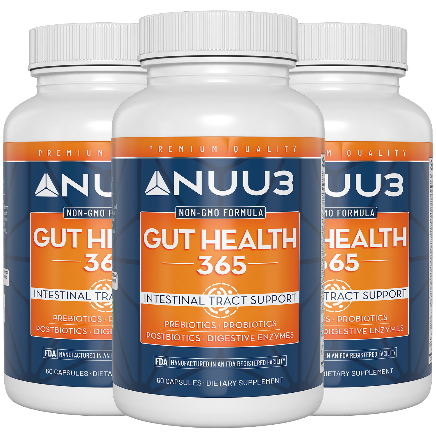 Gut Health 365 3 Bottles - Nuu3