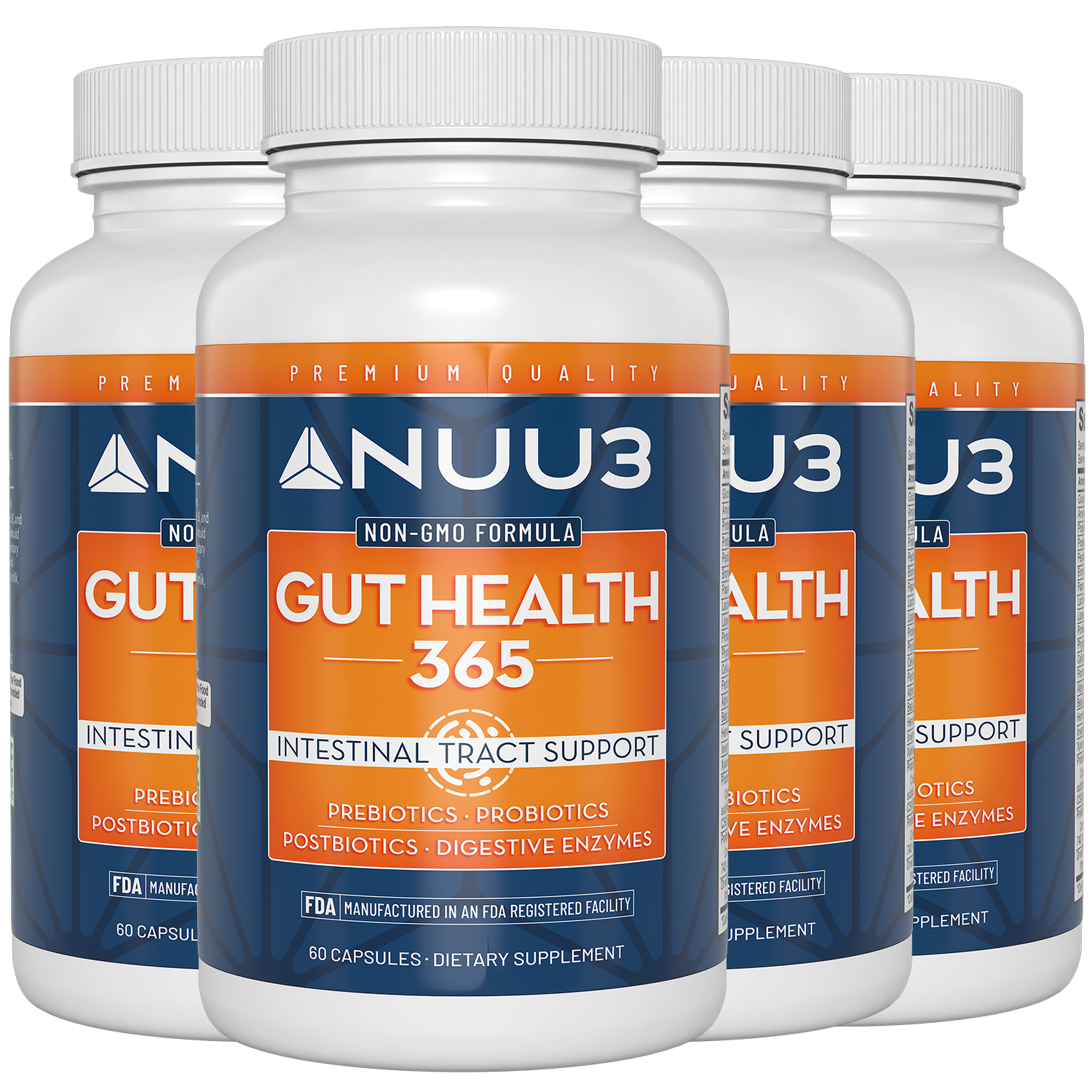 Gut Health 365 Bottles - Nuu3