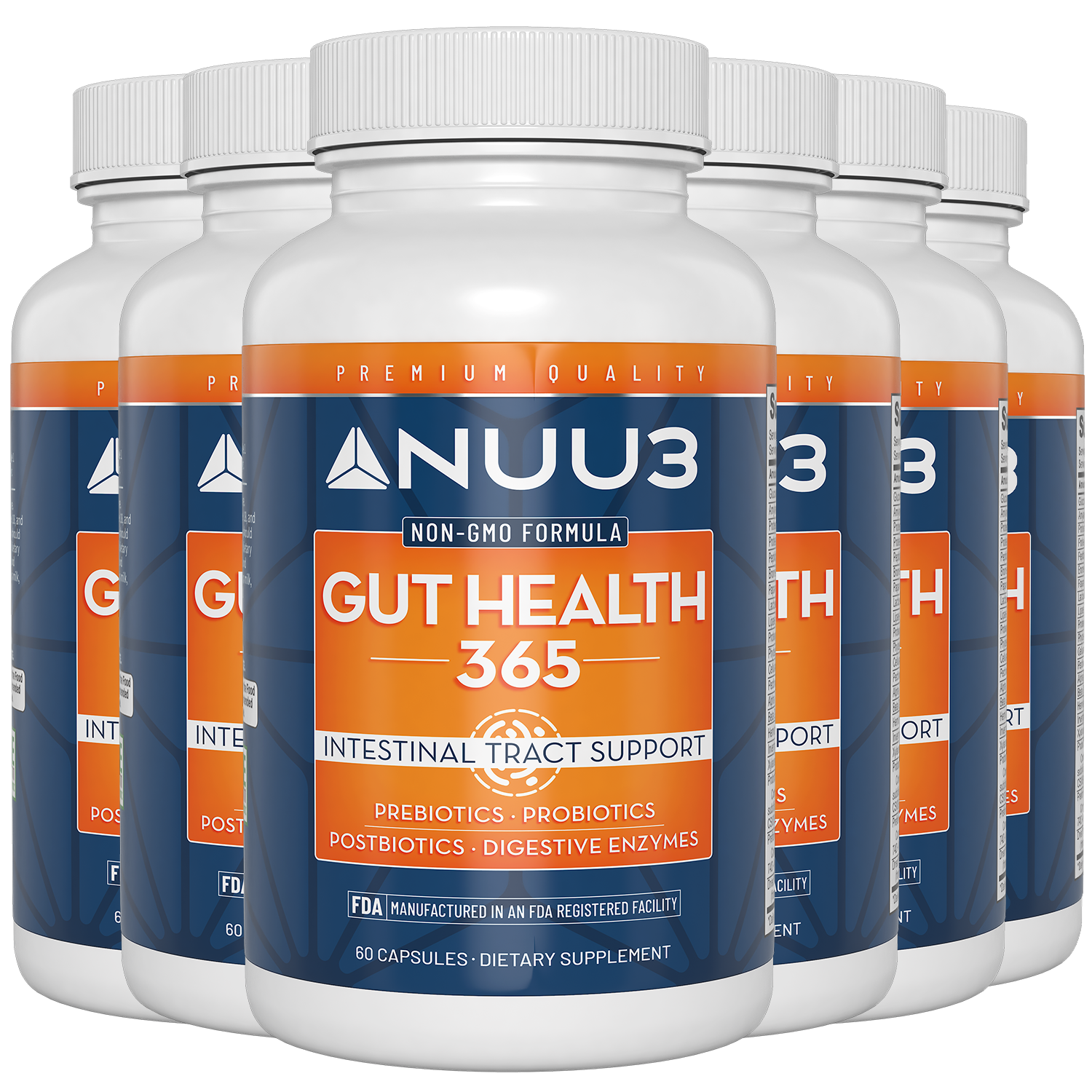 Gut Health 365 6 Bottles - Nuu3