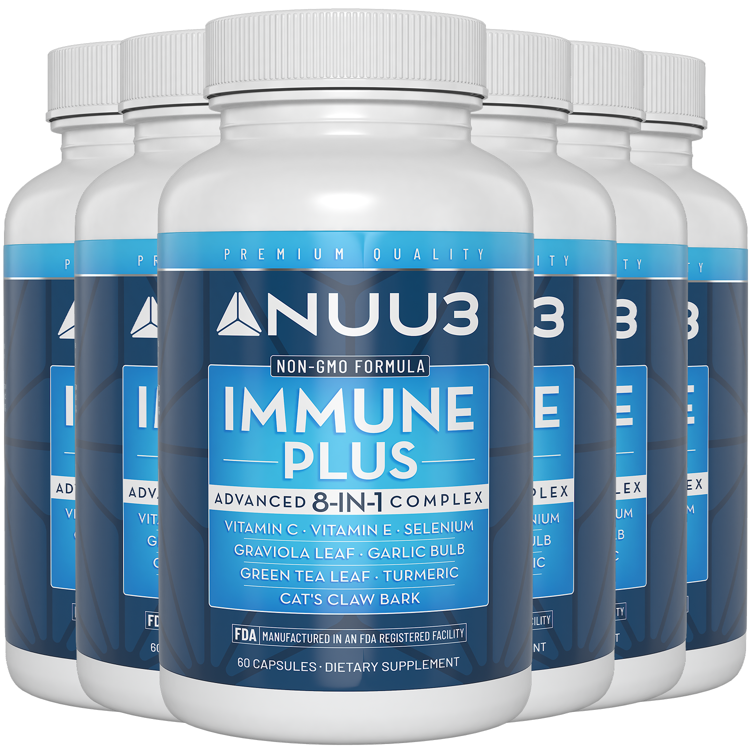 Immune Plus SPECIAL DISCOUNTED - 6 Bottle pack @ 25/Bottle - Nuu3