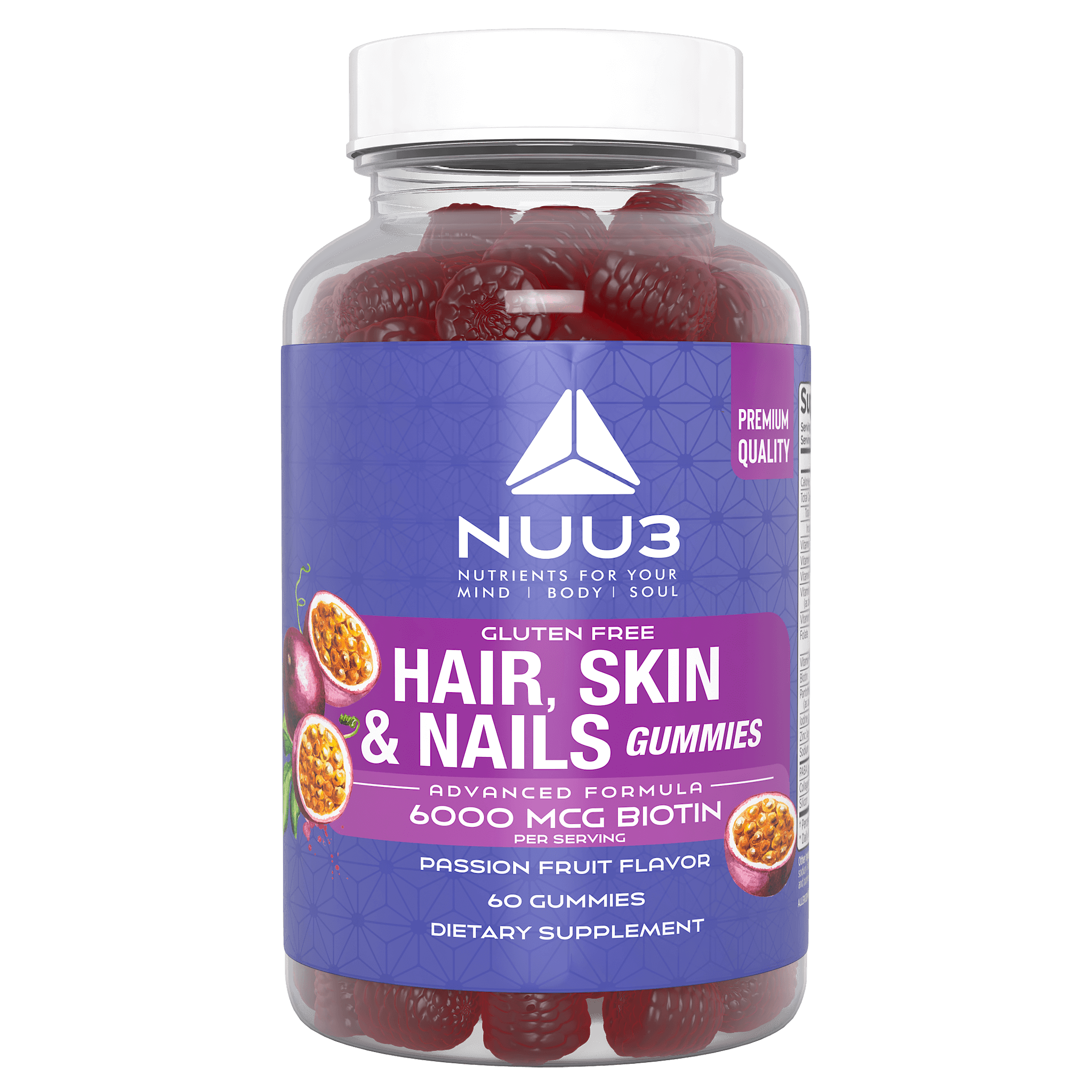 Hair, Skin, and Nails Gummies - Nuu3