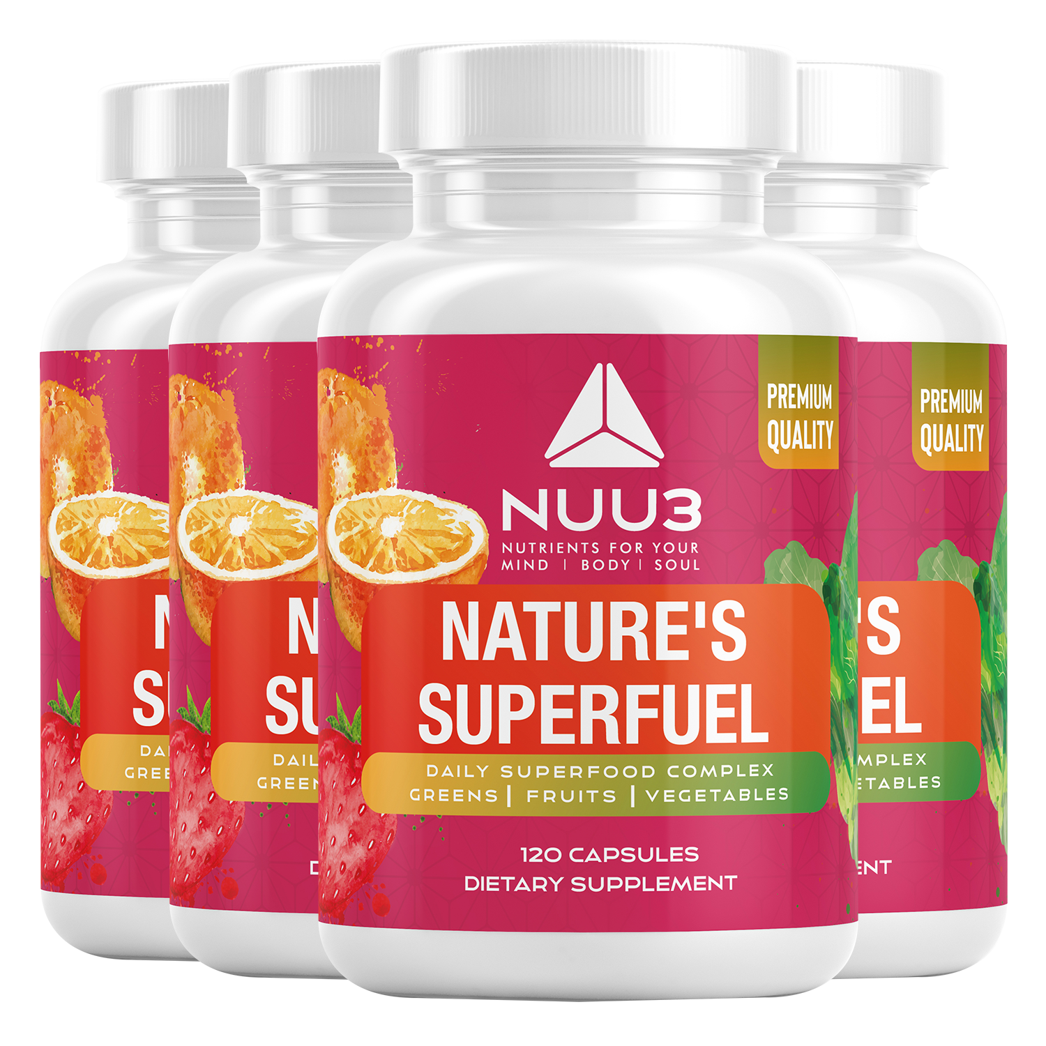 Nuu3 Nature's Superfuel 4 Bottles - Nuu3