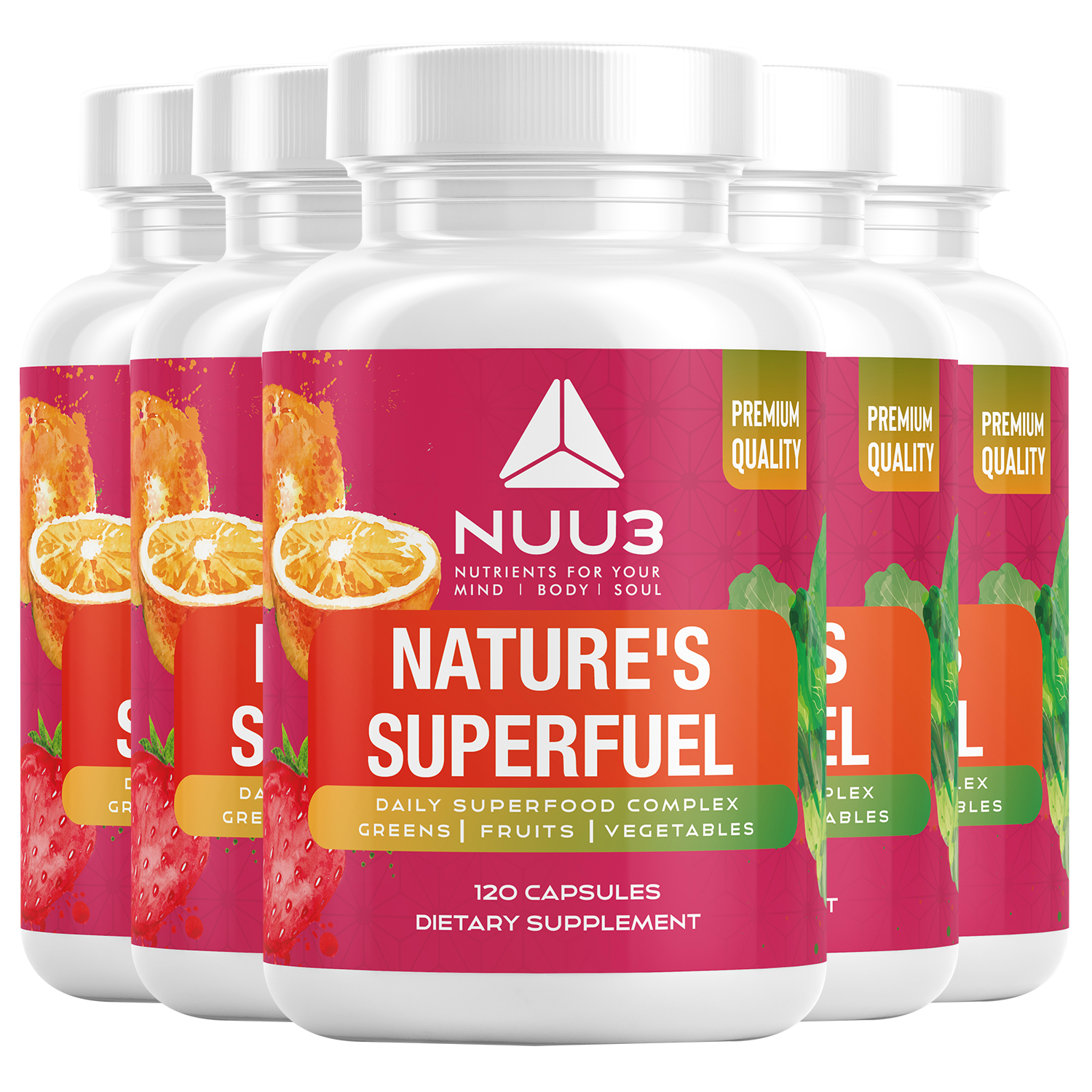 Nuu3 Nature's Superfuel 5 Bottles - Nuu3